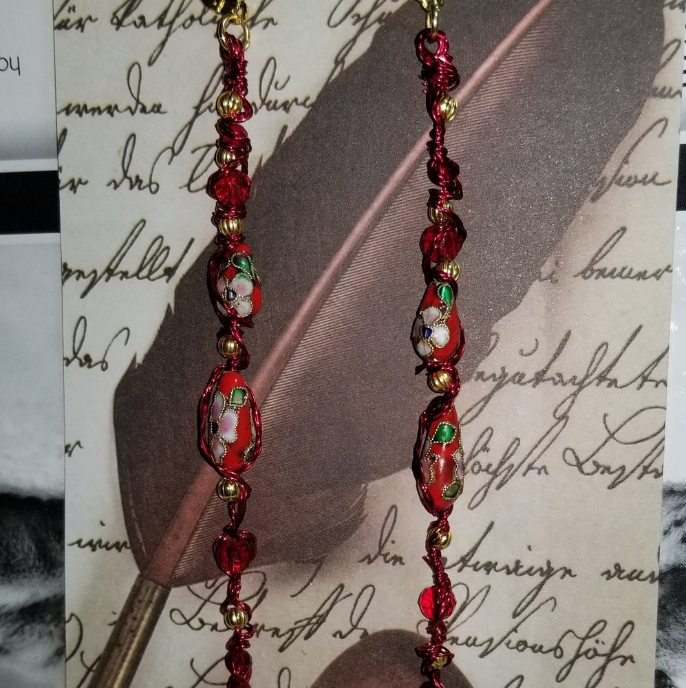 #0224 Cloissoné Earrings